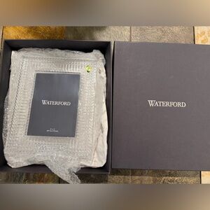 Waterford Lismore Diamond 5x7" crystal picture frame